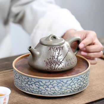 石瓢壶会 蟹壳青子冶石瓢(李新生制) 201ml(含)-300ml(含)【图片 价格