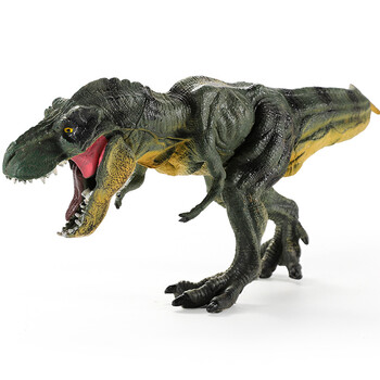 育儿宝儿童仿真恐龙模型玩具塑霸王龙男孩认知动物世界实心 行走霸王
