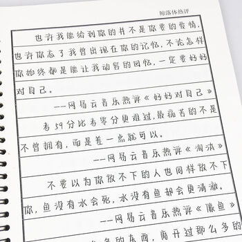 字帖耽美原耽小说励志经典语录男女学生硬笔临摹练字帖asnsmvv 鲸落体