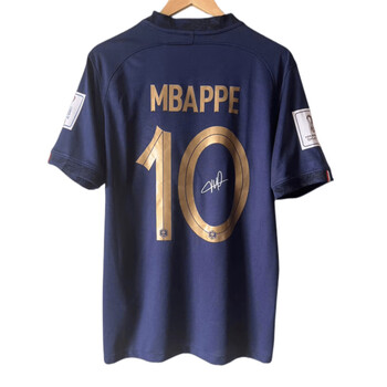 杜西哲村超法国国家队主场10号姆巴佩签名球衣世界杯决赛版球迷版球员