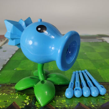 全套机枪豌豆射手大号火焰豌豆荚男女儿童手办 单个-硬:寒冰射手 5