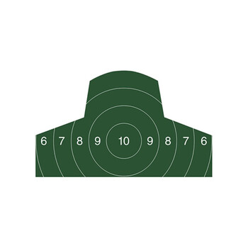 健龙(jianlong)tyzy-28 靶纸头环靶纸 标靶纸靶牌 打靶用品 (100张装)