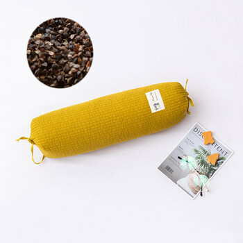 小米壳枕头糖果枕头苦荞麦皮枕芯韩版可拆洗抱枕圆柱小米壳软枕成人护