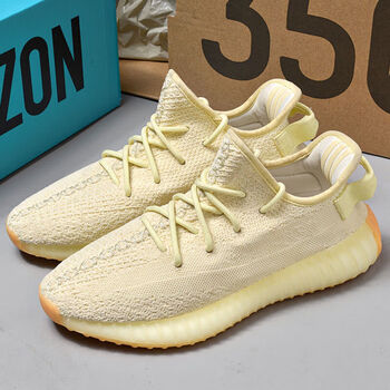 nike 耐克【】椰子鞋350奶油黄满天星黄油真爆男女休闲运动跑步鞋