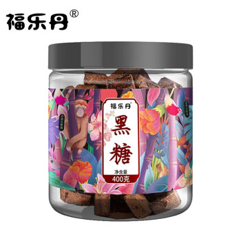 福乐丹 原味黑糖 心形红糖块 400g 可制作红糖姜茶绿色有机食品