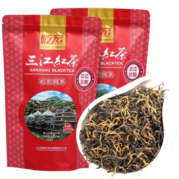 屹宏（yihong）广西柳州三江红茶500g袋装中国侗茶原味原生态茶金骏眉红茶薯蜜香 500g