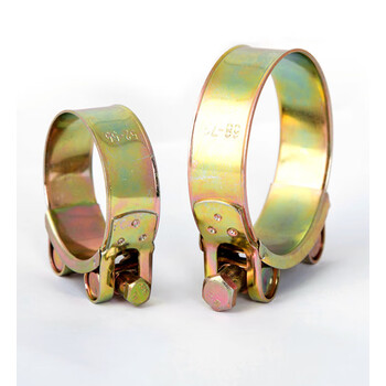 欧式铁镀锌强力喉箍加厚宽管箍卡箍油管管卡水管固定卡子管夹抱箍 5只