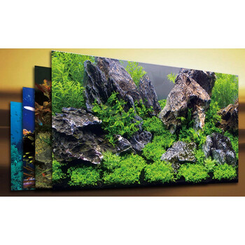 鱼缸背景纸画鱼缸壁纸背景画水族箱装饰鱼缸贴纸80高x180长