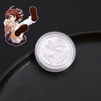 的超电磁炮硬币 御坂美琴周边炮姐合金项链二次元饰品 炮姐硬币一个