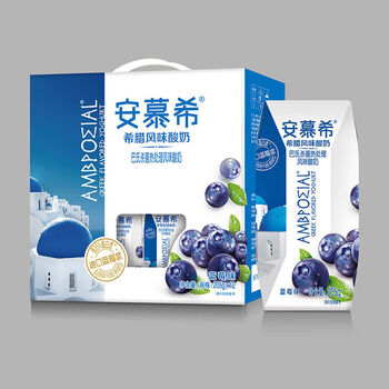 1月产安慕希蓝莓味酸奶 (205gx12盒)保质期到7月
