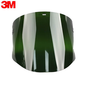 3M 82705电焊面屏防冲击防化防辐射热铸造用遮光绿色焊接防护面屏（需配合支架使用) 82705焊接面屏1个