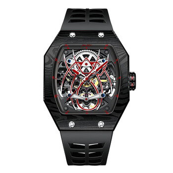 精利(jinlery)瑞士品牌手表 男士时尚镂空全自动机械表 个性蜘蛛精钢