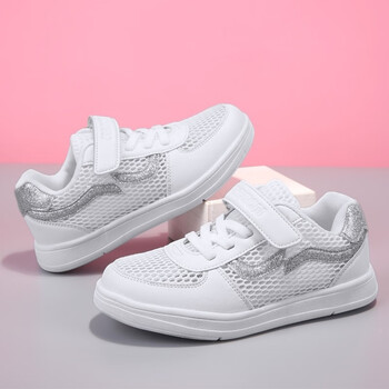 儿童运动鞋女童6小白鞋春夏透气网鞋7男童网面休闲8中小童网眼镂空9小