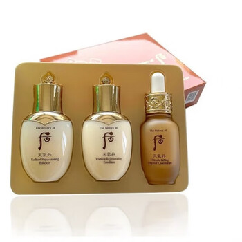 后天气丹官方旗舰店自营京东拱辰享花献水乳霜7件套装护肤保湿抗皱美