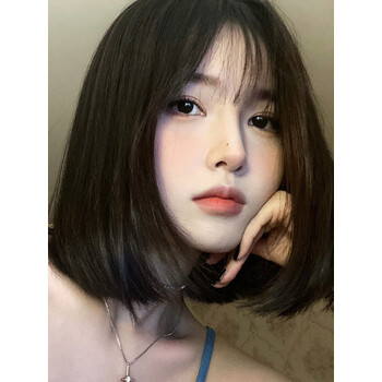 phaeton白金色假发女短发夏季lolita减龄波波头高颅顶蓬松全头套显