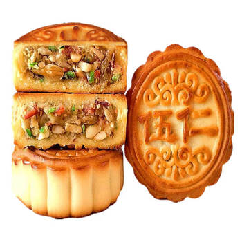 东北老式五仁月饼 多口味豆沙手工散装 青红丝伍仁中秋节糕点 伍仁