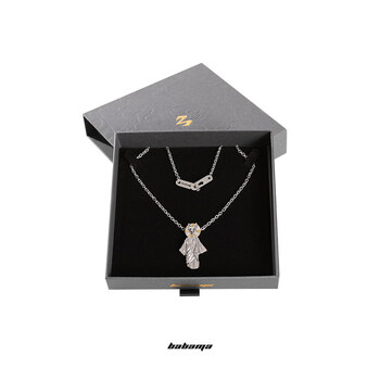 【七夕情人节礼物】babama情侣项链猫神系列项链男潮牌小众设计女士