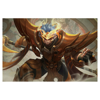 狼天影王者荣耀海报墙贴墙纸学生宿舍卧室可来图定制张飞虎魄6090cm