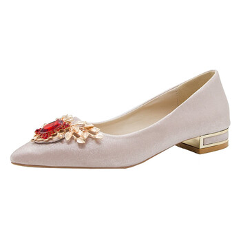 【时尚名品-婚礼定制】奈驷婚鞋女2cm大码粗跟矮跟婚礼秀禾鞋孕妇结婚