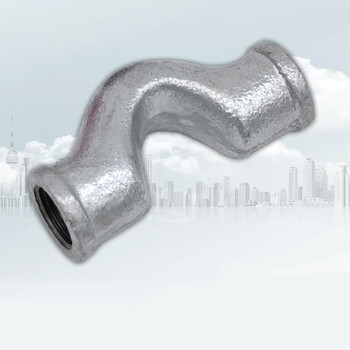 冷烤镀锌玛钢管件4分6分1寸过桥弯弯头内牙丝接头活接头 dn25