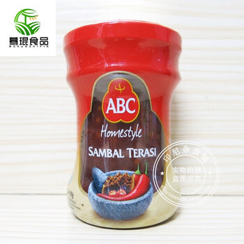 印尼虾膏辣椒酱abc Homestyle Sambal Terasi 虾糕辣椒酱180g 图片价格品牌报价 京东