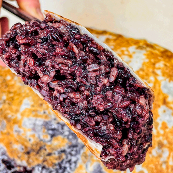 红允淄博紫米饼淄博八大局紫米饼糯叽叽糕点甜软糯紫米糕淄博美食小吃