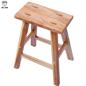 老榆木小板凳实木跳舞钓鱼换鞋凳家用小凳子择菜矮凳25高面宽15厘米长