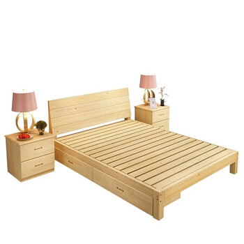 2米一米储物小床经济型木板床 实木无抽(离地30厘米) 1200mm*2000mm