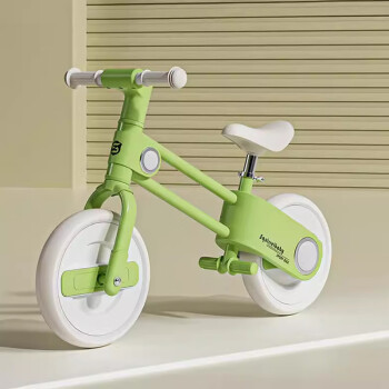 松鼠宝贝儿童平衡车无脚踏自行车二合一滑行滑步车宝贝平衡车小孩学步车 10寸 绿色
