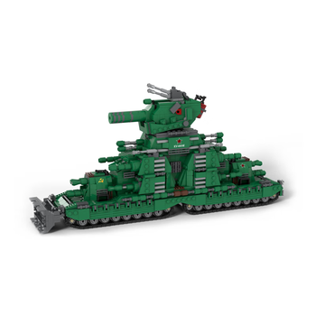 军事坦克积木苏联二战kv44拼装积木男孩儿童兼容乐高生日礼物绿色kv4