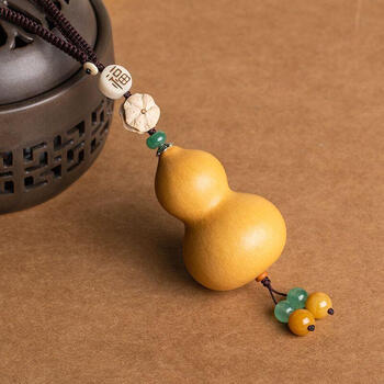 创意天然葫芦汽车挂件车载吊坠平安男女车内后视镜挂饰礼品 梅花赐福