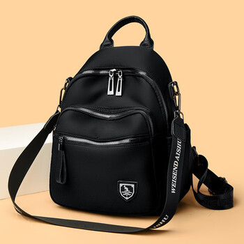 袋鼠新款高密度牛津布双肩包女多功能防水袋鼠背包大容量外出休闲背包