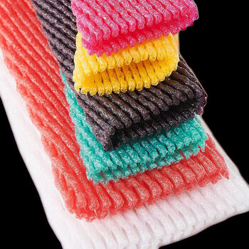 精选水果网套防震保护泡沫网套包装苹果梨子网兜网袋桃子包装果袋批发