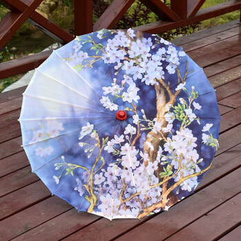 新款老式油布伞油纸伞女古风汉服江南舞蹈中国风旗袍道具装饰防雨实用