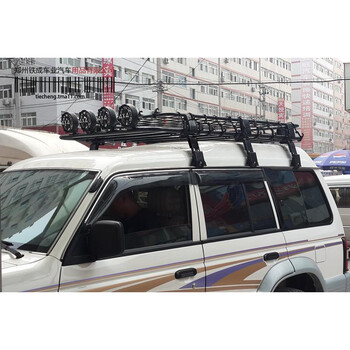 适用于三菱帕杰罗v31v33猎豹黑金刚行李架行李框三菱行李架铁成大号