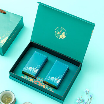 茶叶包装礼盒空盒装龙井碧螺春一斤装中式茶叶罐红绿茶空盒子定制风雅