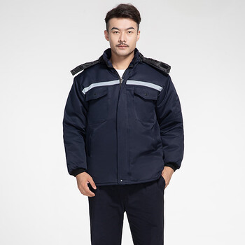 工作服棉衣男冬季加厚劳保服棉袄定制防寒服保暖棉服上衣工厂车间 藏
