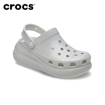 卡骆驰(crocs)经典亮绎泡芙洞洞鞋沙滩鞋户外厚底拖鞋女鞋209285 大气