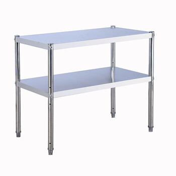 不锈钢厨房搁物架电饭锅小置物架子双层收纳货架搁物架微波炉二层灶台