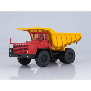 定制合金自卸车大型矿运卡车1:43车模型苏联belaz540别拉斯摆件 红黄