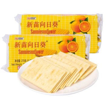 菲律宾进口新苗向日葵橙味夹心饼干的价格走势及评测