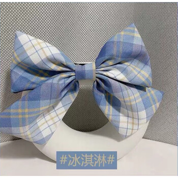 jk制服系 蝴蝶结发夹鸭嘴夹领结边夹两用韩国可爱日系jk发饰bm风大肠