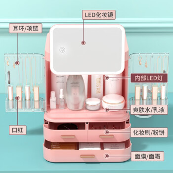 亮朵收纳箱-多功能美观实用的化妆品收纳盒