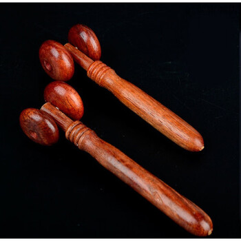 鼻梁按摩器 花梨木质按摩器面部脸部按摩器鼻子眼睛鼻梁滚轮两轮推鼻