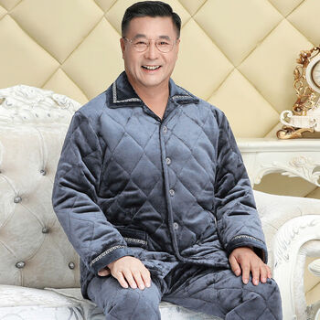 男装睡依可外穿胖次棉质冬天穿的xl码110130斤洋气毛毛绒绒潮流可外