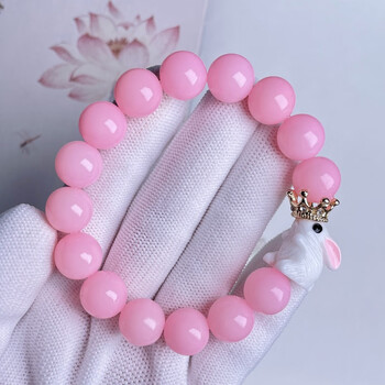 卡多林指柔菩提手链学生文玩粉色女款渐变盘玩文玩手链根手串渐变盘珠