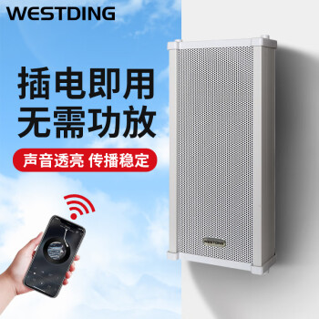 威斯汀（WESTDING） MS-5002定压户外壁挂有源防水音柱室外音响学校喇叭公共广播音箱音响