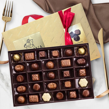 godiva进口歌帝梵黑巧克力黑巧巧克力心形黑巧克力牛奶巧克力袋装情人