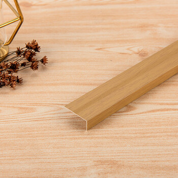 哲弘地木地板直角扣条仿木纹l型铝角线条铝合金7字 竹木 10*25中直角
