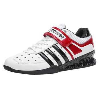 耐克新款摔跤鞋拳击鞋举重格斗运动鞋训练鞋防滑耐磨支撑透气减 白红